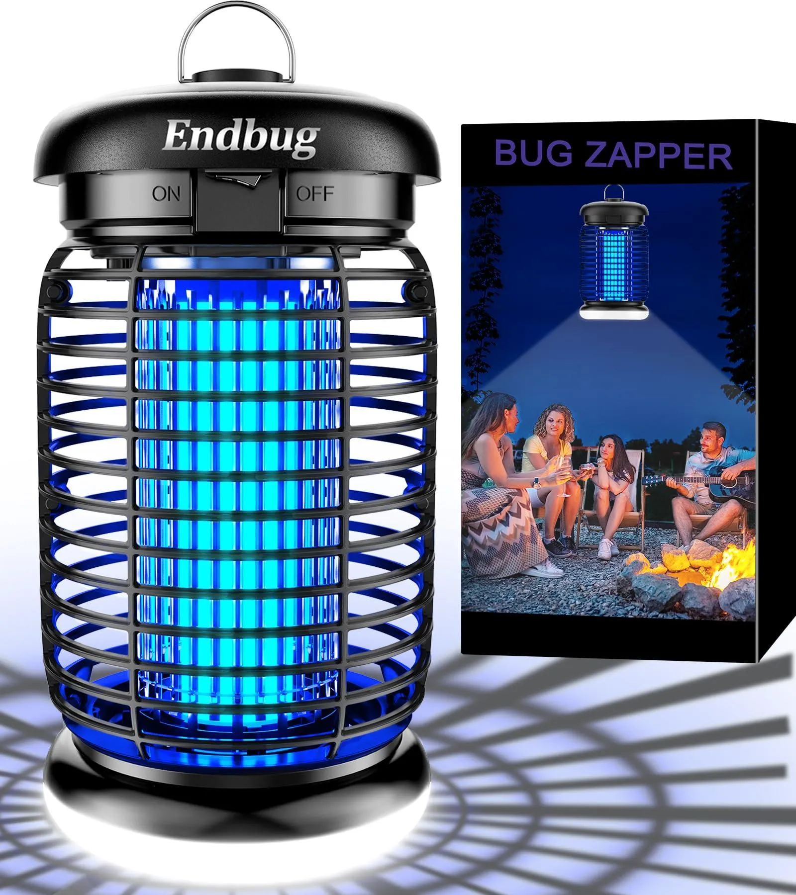 Endbug Bug Zapper Outdoor with LED Light, Mosquito Zapper Outdoor, 4200V Electric Bug Zapper.