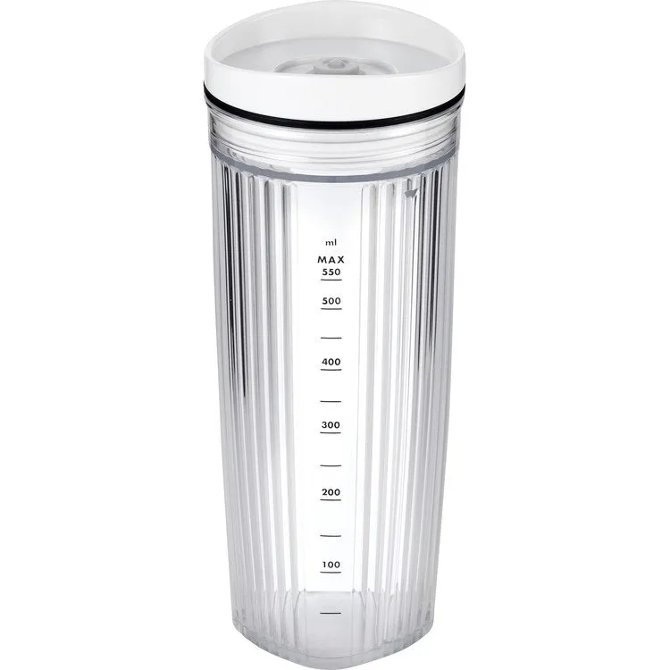 Enfinigy Personal Blender Jar with Drinking Lid and Vacuum Lid