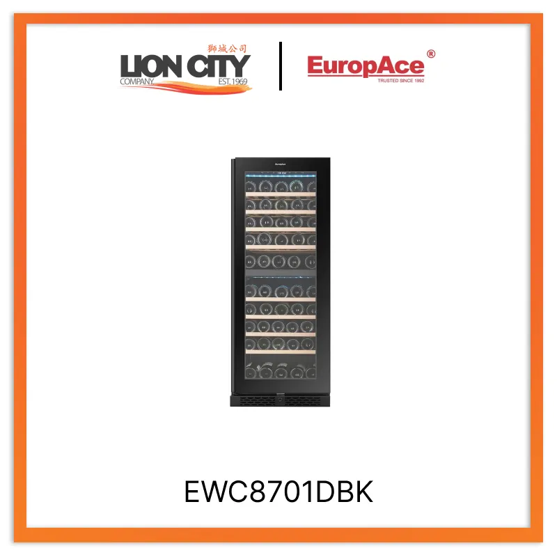 Europace EWC8701DBK Signature Series Wine Cooler 70 Bottles