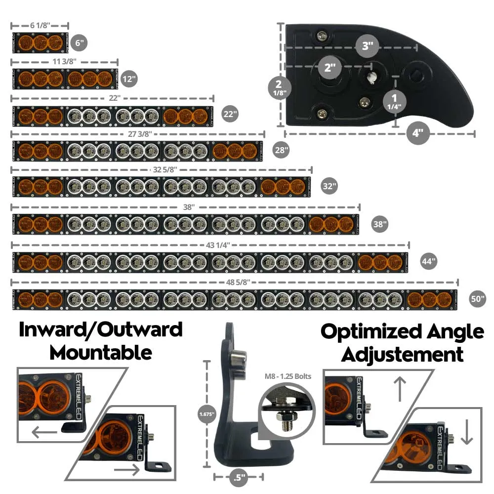 Extreme LED - 6" X6 Amber 30W Flood Beam LED Light Bar