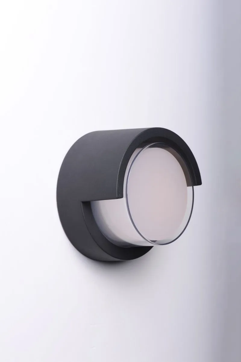 Eyebrow 6.75" Single Light Wall Sconce in Black