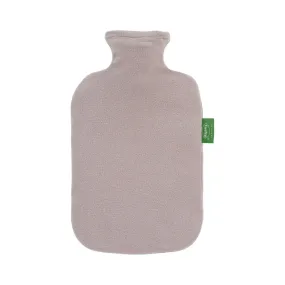 Fashy Hot Water Bottle With Removeable Fleece Cover 2 Litre Grey Recycled Polyester