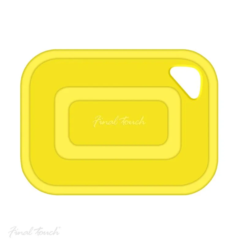 Final Touch 8 in. L X 6 in. W Plastic Cutting Board