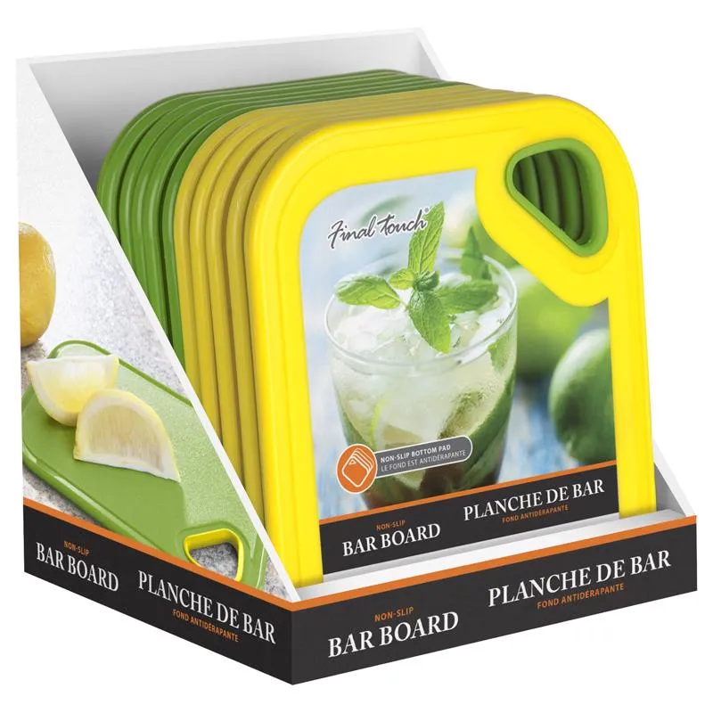 Final Touch 8 in. L X 6 in. W Plastic Cutting Board