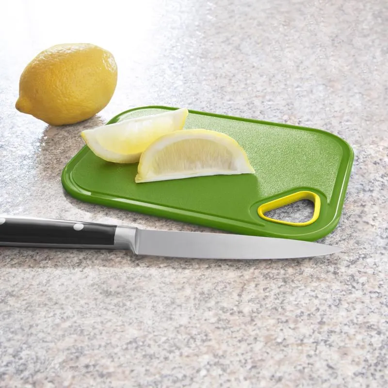 Final Touch 8 in. L X 6 in. W Plastic Cutting Board