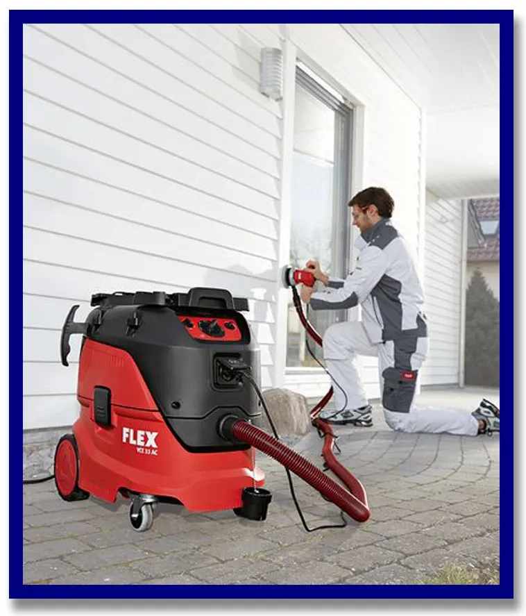 FLEX Safety Vacuum Cleaner Kit. 42Litre. Class M. 1400W. Automatic Filter Cleaning.