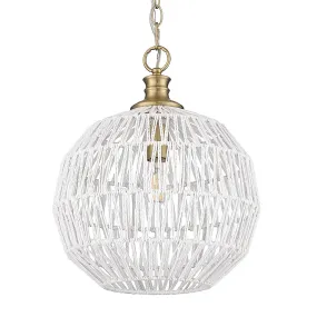 Florence Medium Pendant in Brushed Champagne Bronze