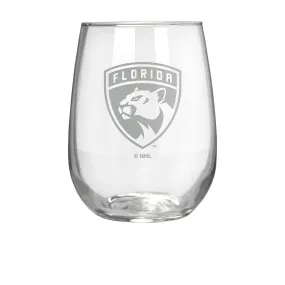 Florida Panthers 17 oz. Stemless Wine Glass