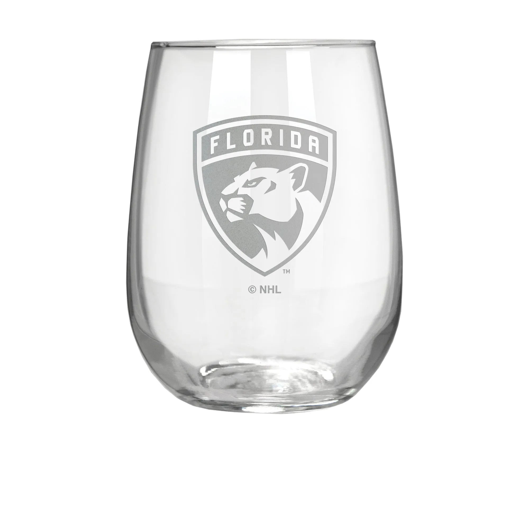 Florida Panthers 17 oz. Stemless Wine Glass