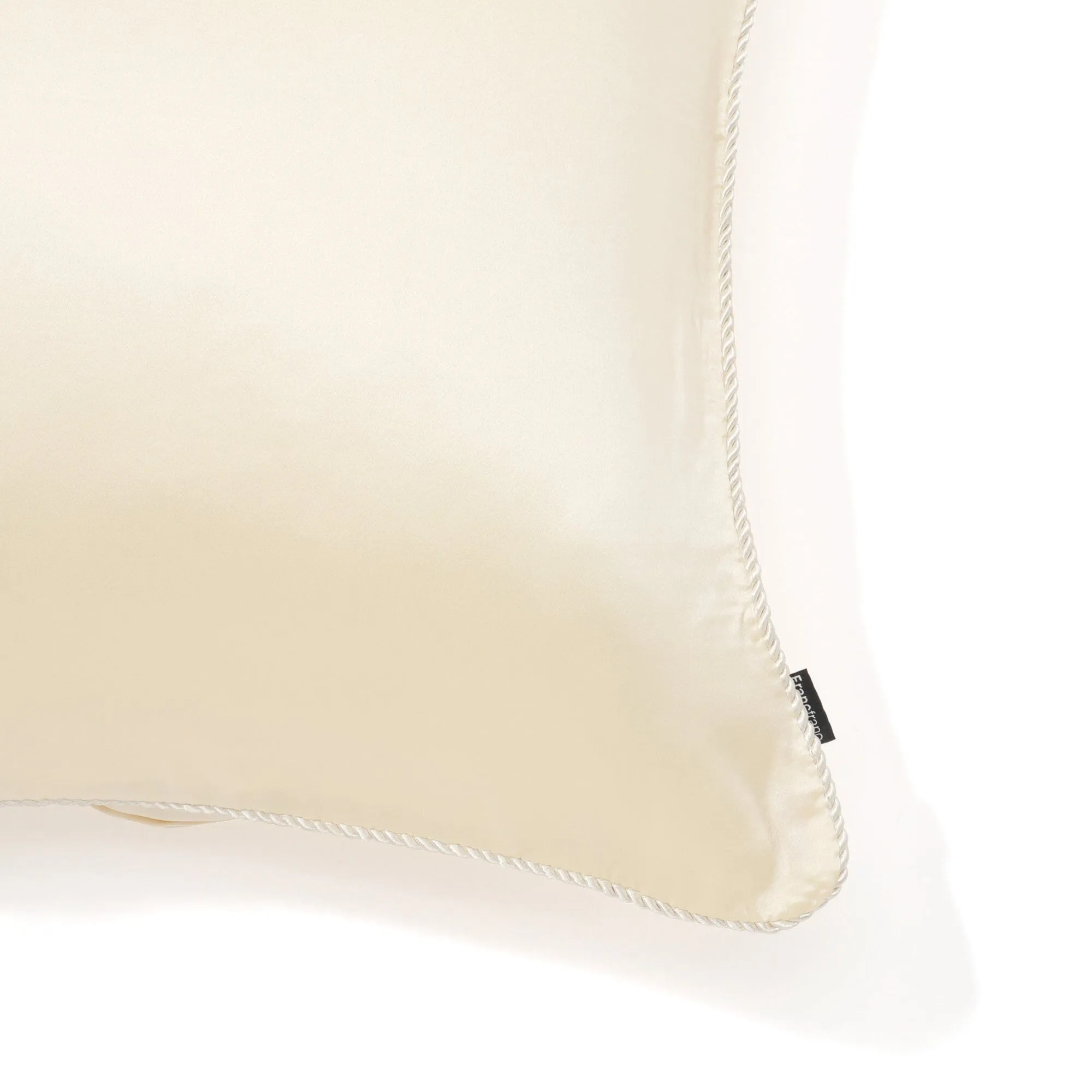 Front Silk Cushion Cover 450 x 450  Ivory