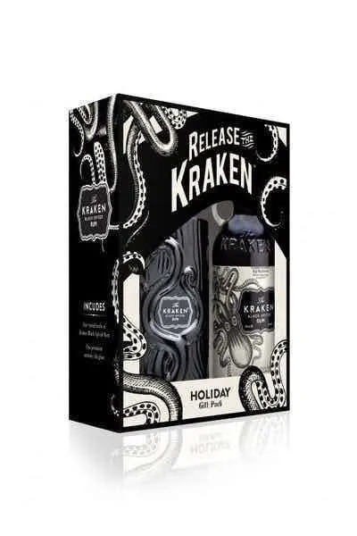   Gift Set Rum Kraken W/Tiki glasses