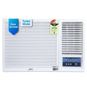 Godrej 1.5 Ton 3 Star, Turbo Mode, Window AC (Copper, Anti Corrosive Blue Fin, 2023 Model, AC 1.5T WFC 18UTC3-WWA Window, White)