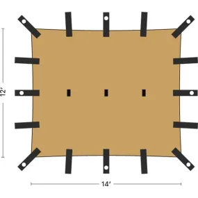 Heavy Duty Tarp 14' x 12  Sand