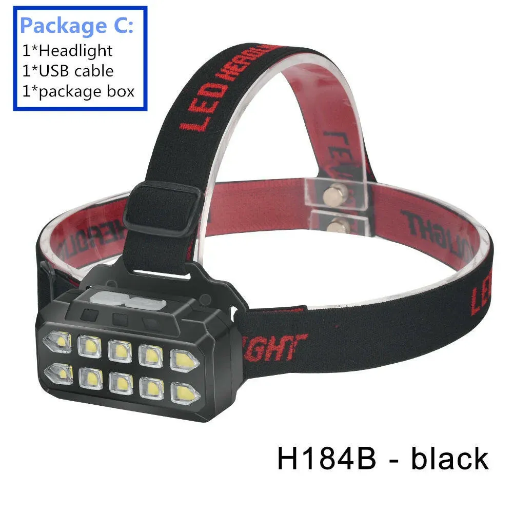 High Power LED Headlamp Spotlight Long-range Lamp Beads  Multi-function Flashlight Fishing Lamp Camping Head Light Nitecore