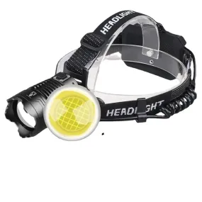 High Power Led Headlamp Zoom Waterproof Powerful Super Bright Head Torch Lantern Headlight 1000000LM USB Rechargeable Flashlight