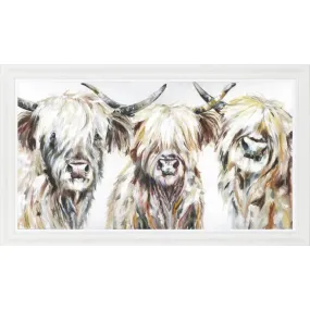 Highland Cow - The Three Amigos - Picture - 121 x 71cm