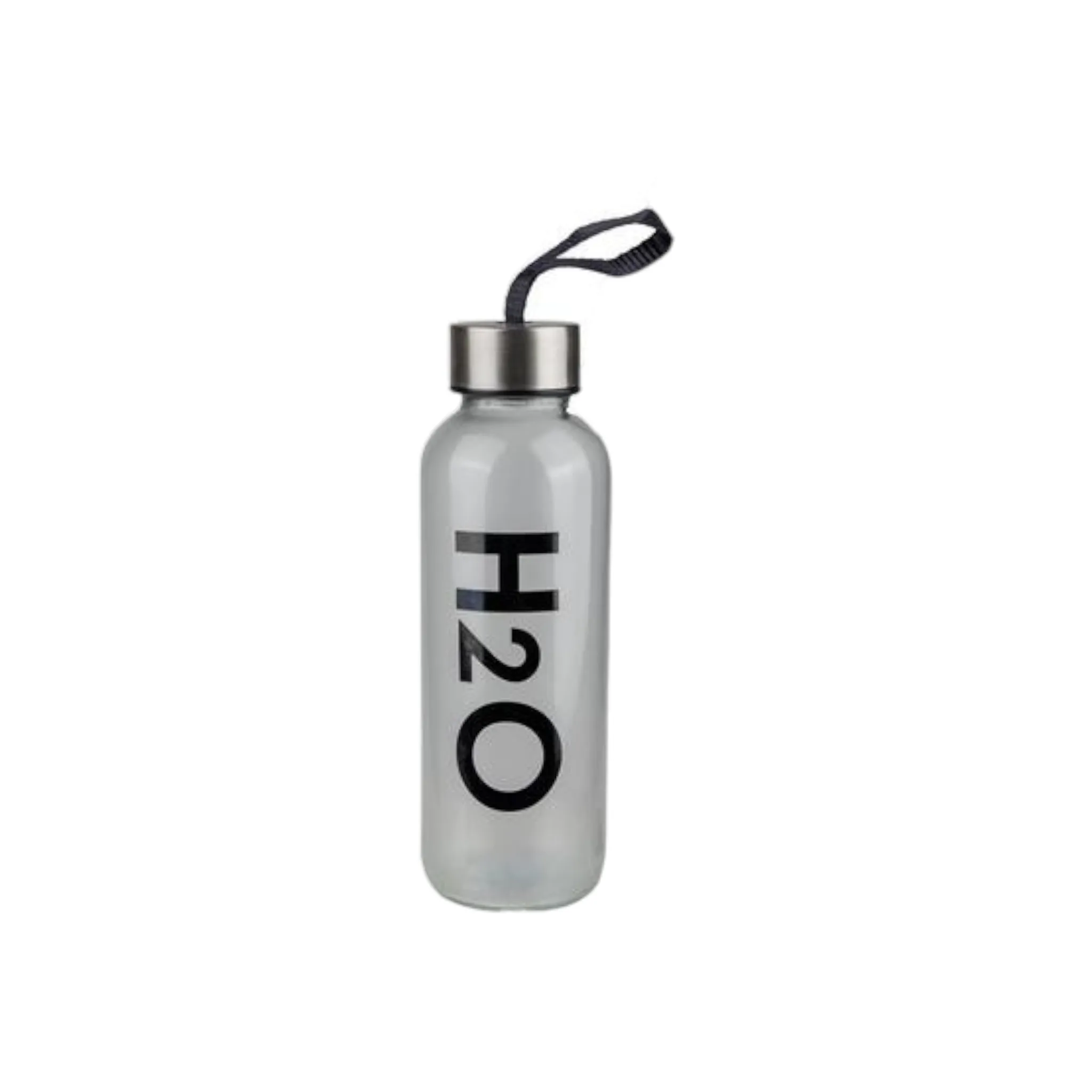 H₂O Glass Drinking Sports Water Bottle 400ml