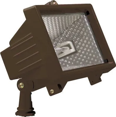 Hubbell Lighting Quartzliter Floodlight Knuckle Mount 1000/1500 Watts Gray