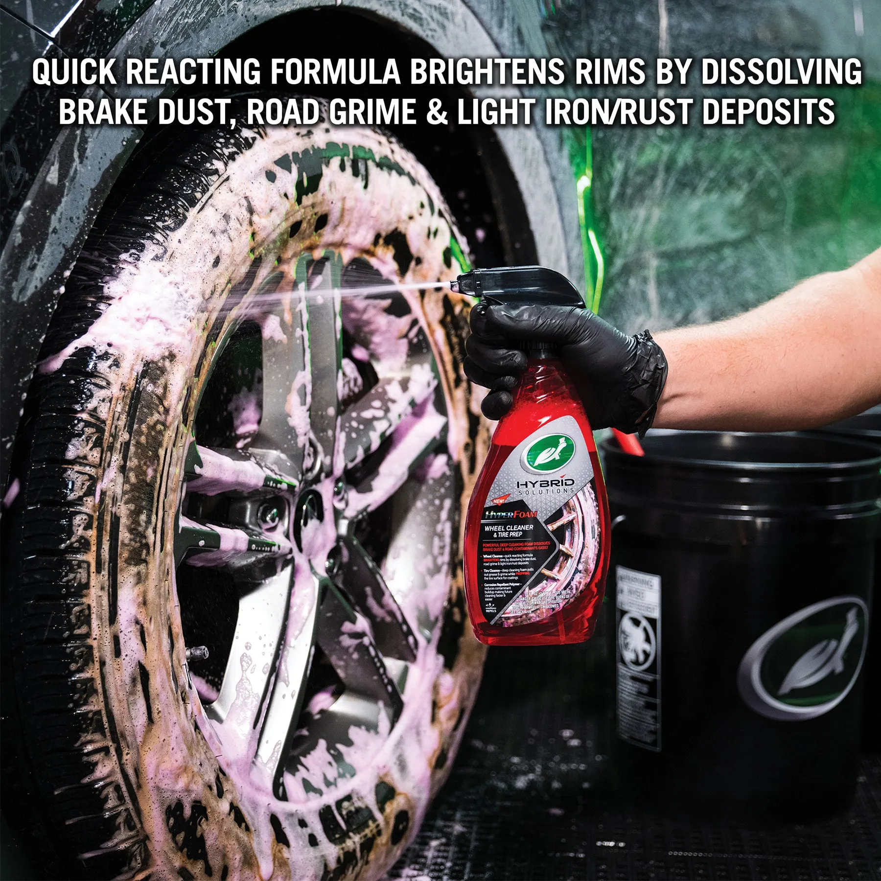 Hybrid Solutions Hyper Foam Wheel Cleaner & Tyre Prep 680ml