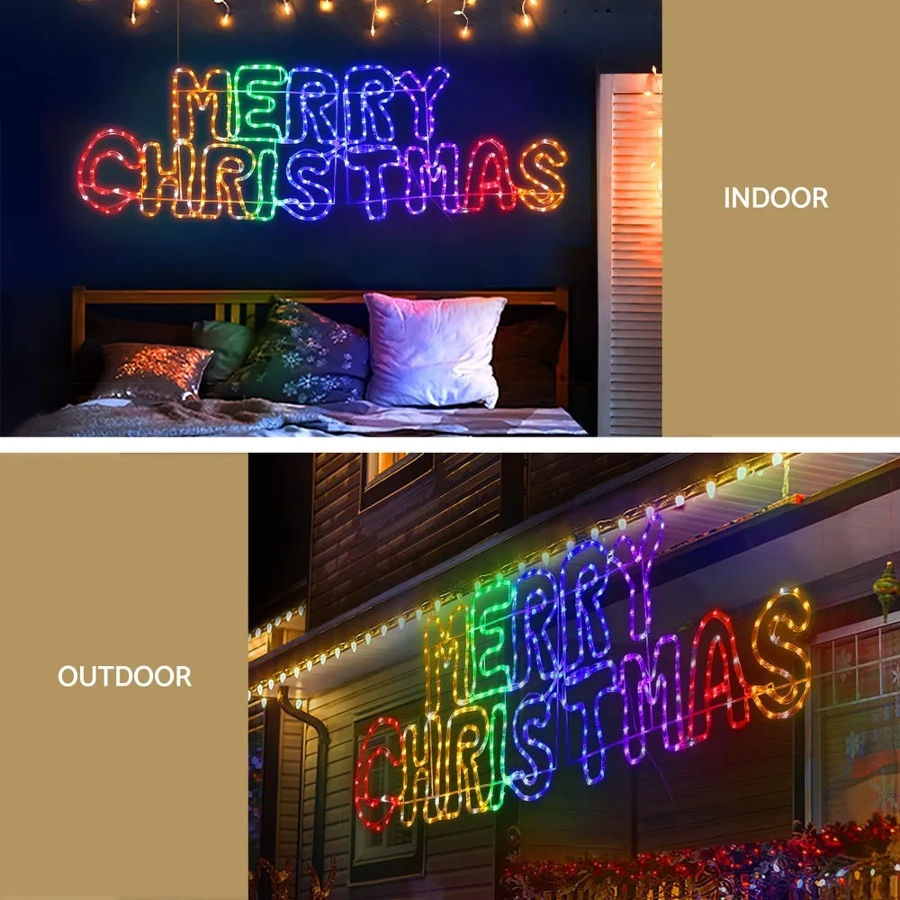 Jingle Jollys Christmas Lights 160cm Motif 360 LED Rope Light Outdoor Decoration