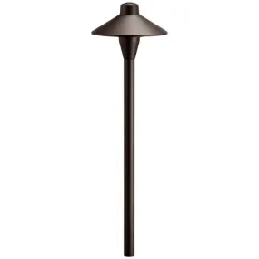 Kichler 15478AZT 12V 6.75" Path Light Textured Architectural Bronze