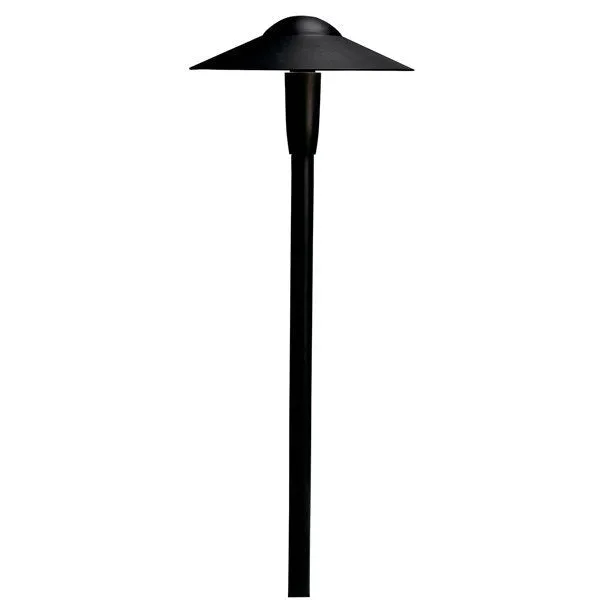 Kichler 15810BKT27R 8" Dome 2700K LED Path Light Textured Black