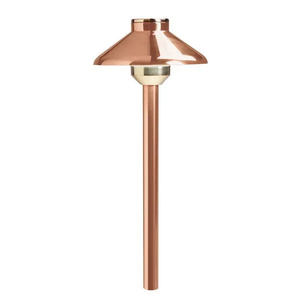 Kichler 15820CO27 Stepped Dome 12V 2700K Path Light Copper