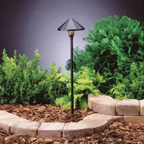 Kichler - 15826BKT27R -LED 2700K Center Mount Path Light, Textured Black