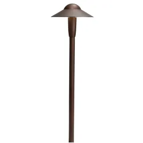 Kichler - 15870AZT30R -LED 3000K 6-inch Dome Path Light, Textured Architectural Bronze