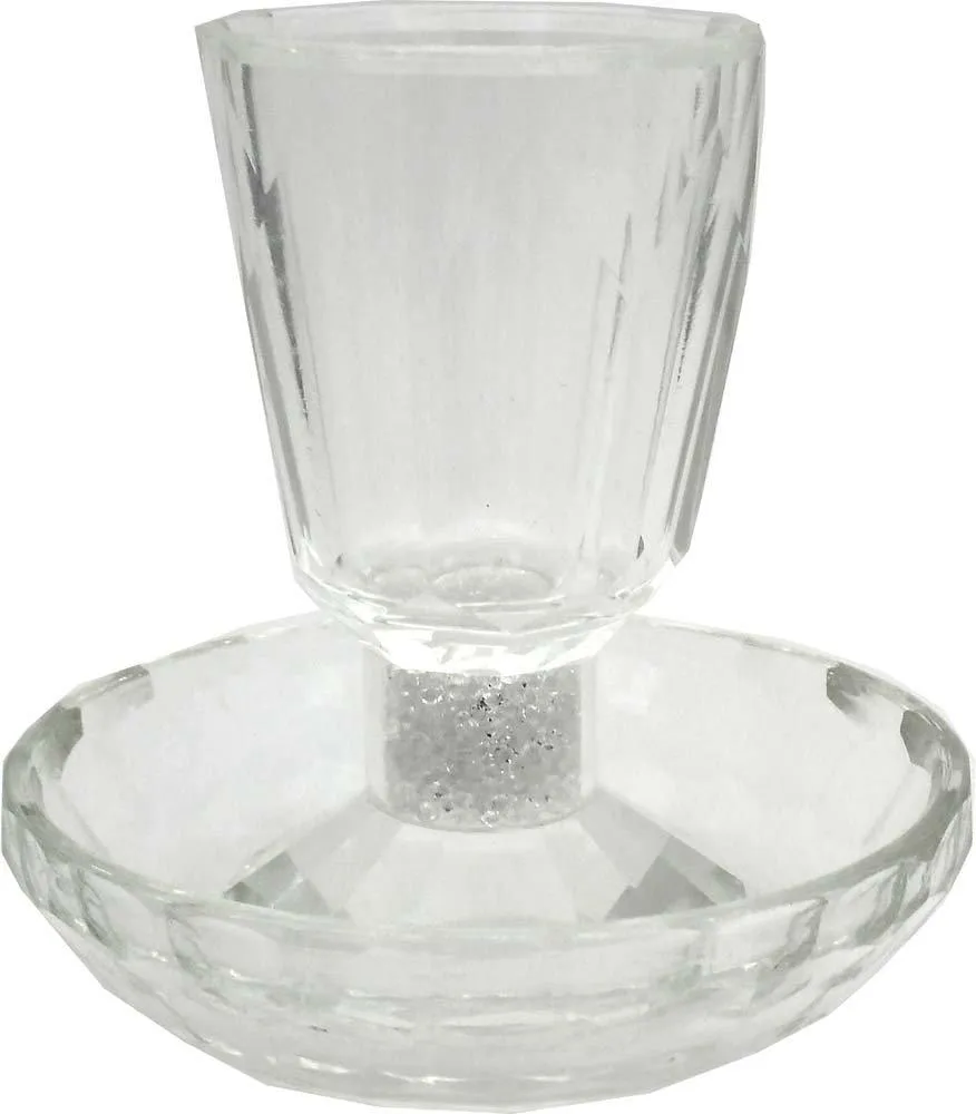 Kiddush Cup w/Coaster Crystal