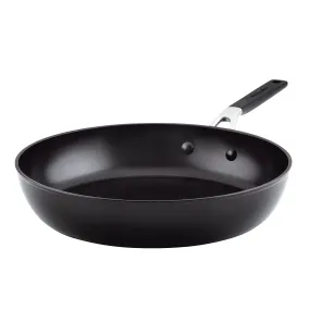 KitchenAid Hard Anodized Nonstick Frying Pan, 12.25-Inch, Onyx Black