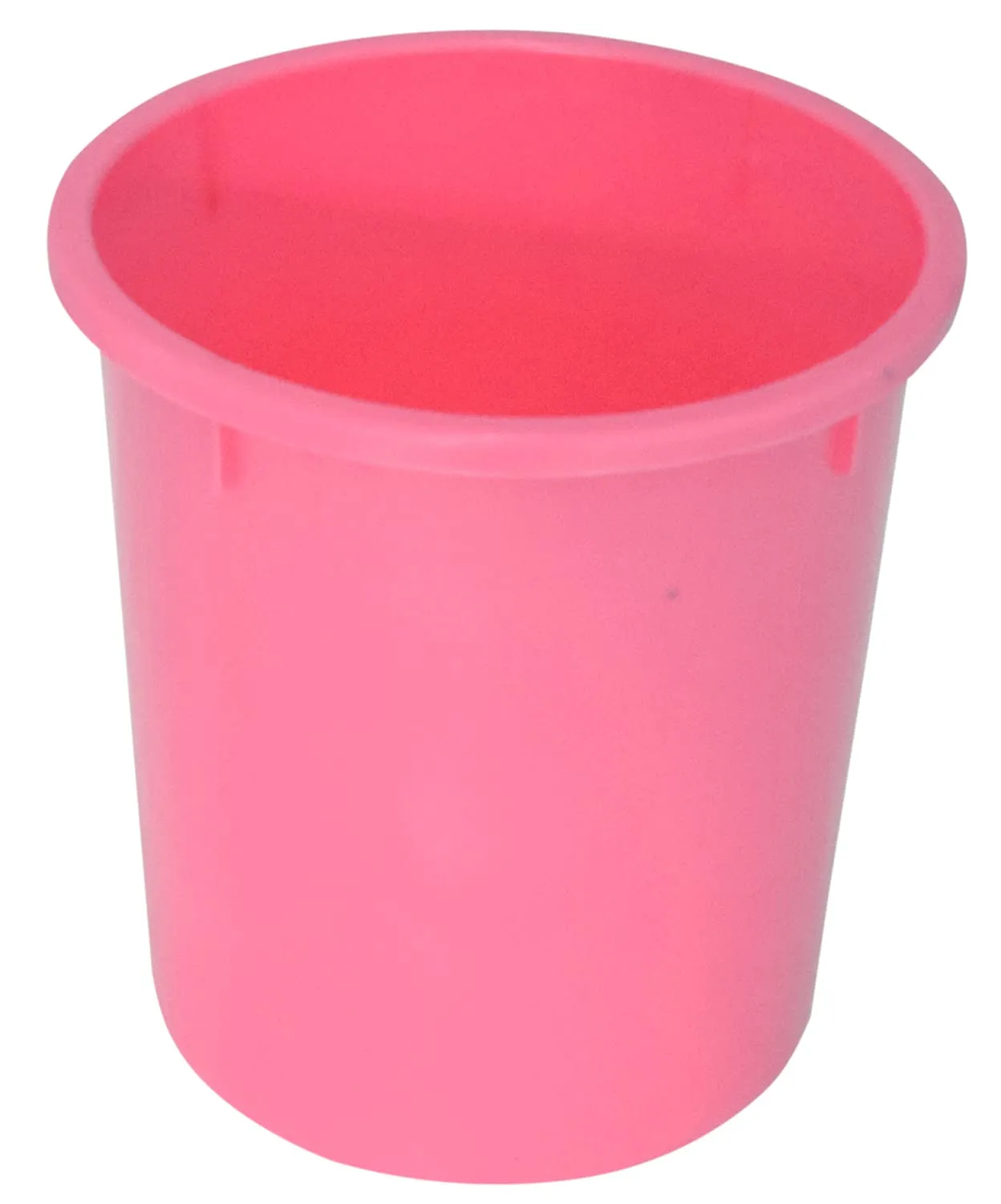 Kuber Industries 3 Pieces Plastic Mug, Dustbin & Stool Set (Pink)