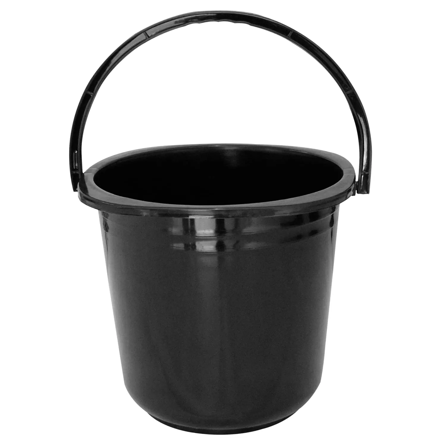 Kuber Industries 4 Pieces Plastic Bucket, Dustbin, Mug & Tub Set (Black)