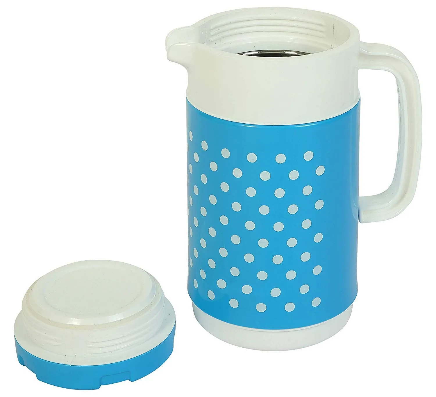 Kuber Industries Insulated Orchid Tuff Jug Flask 1500 ML (Blue) -CTLTC12365,Standard