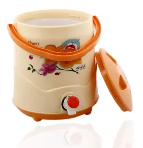 Kuber Industries Plastic Insulated Water Camper, Jug/Cooler with Lid, 7 litres (Cream) - CTKTC034581