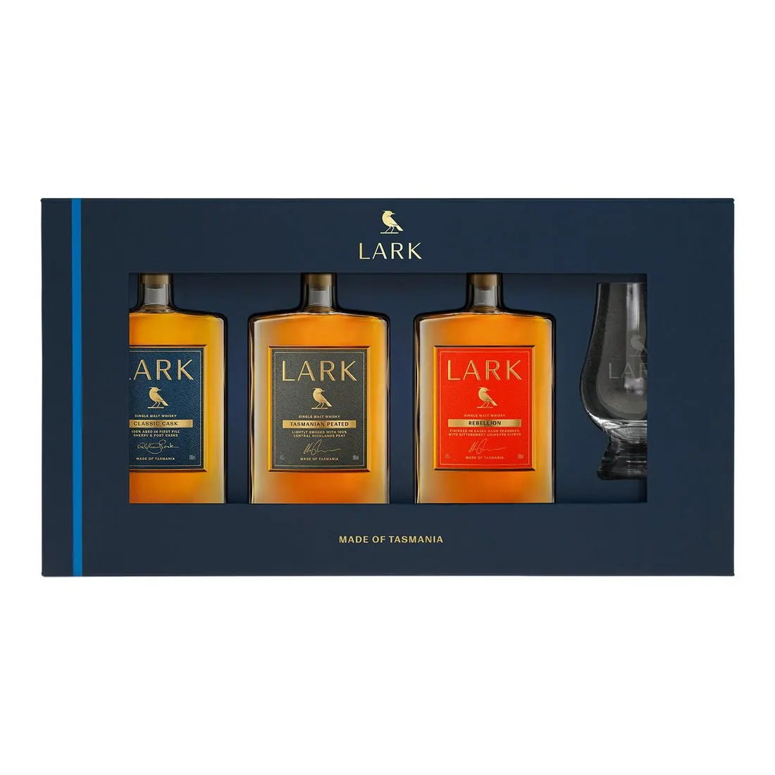 Lark Signature Flight Tasmanian Whisky Gift Pack with Glass (3 x 100mL)