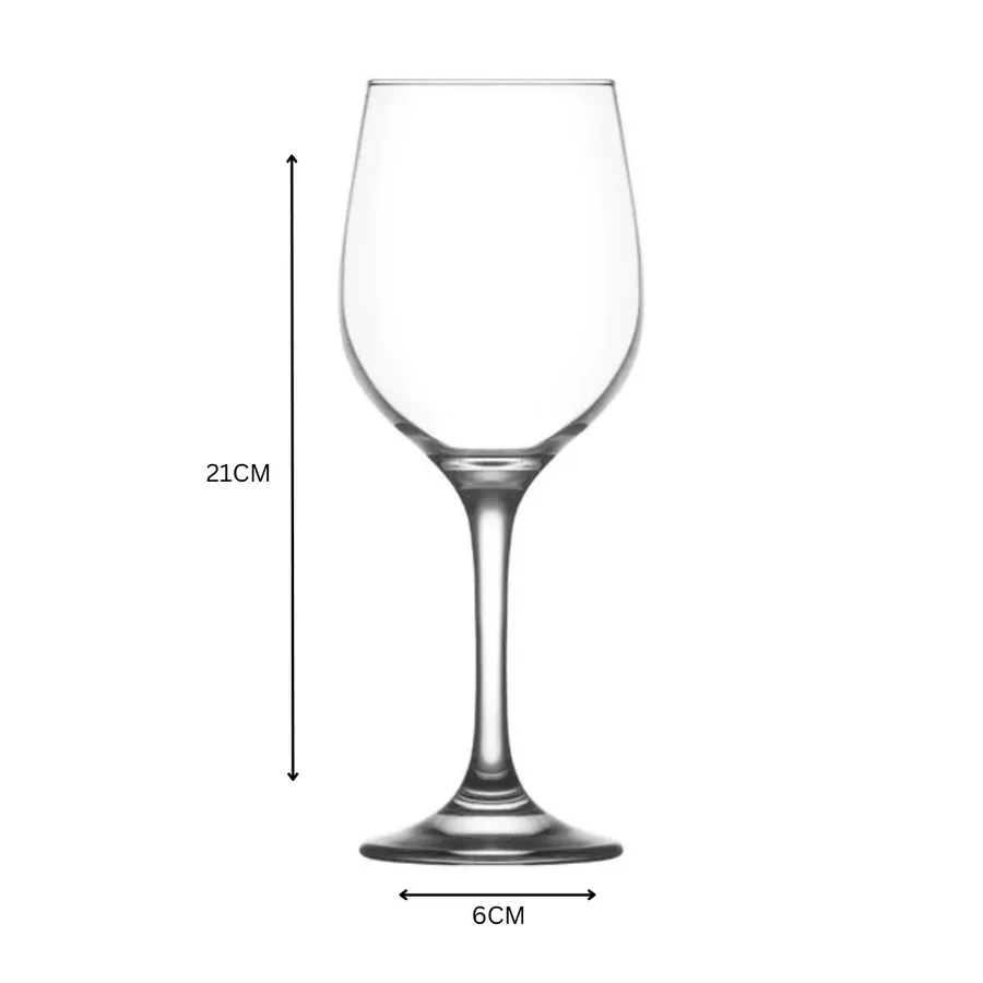 LAV Glass Tumbler 385ml Stemmed Wine Glass SGN1886