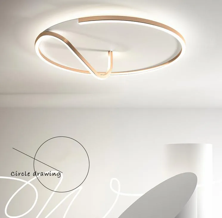 LED Modern Rope with Circle Ceiling Light