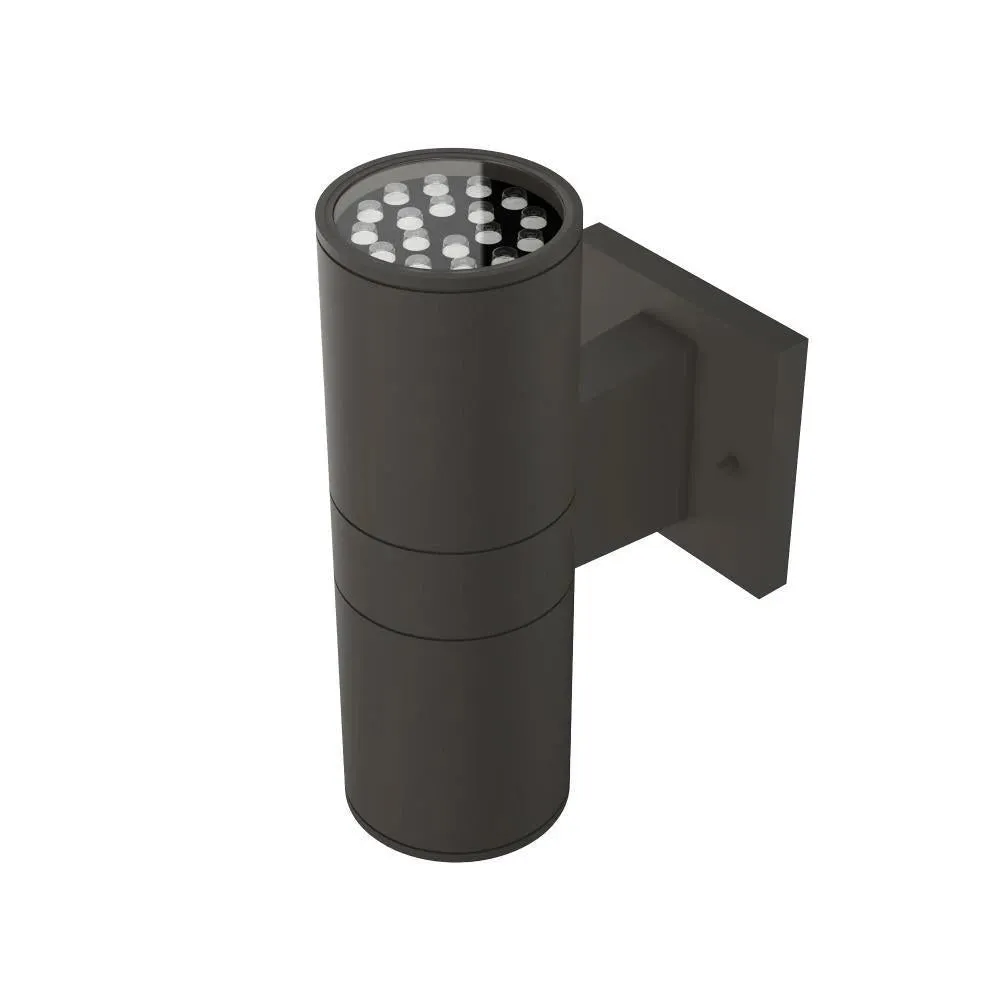 LED Outdoor Up & Down Lights With Remote, RGBW, Cylinder, 36WX2, AC100-277V, IP65, ETL CE RoSH Approval, Outdoor Wall Lights