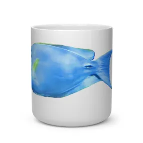 Light Blue and Yellow Fish Heart Shape Mug