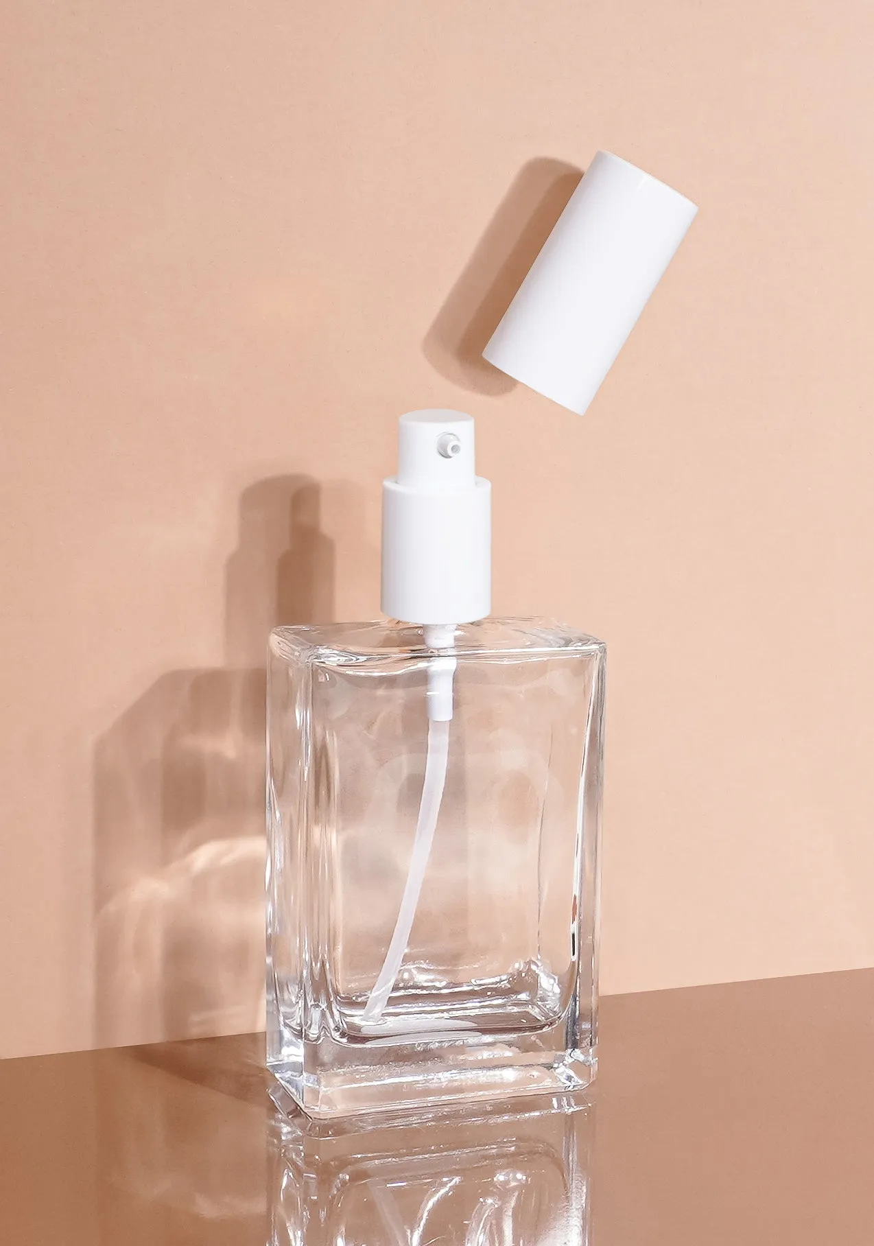 Lily Glass Bottle | Clear | Pump Cap