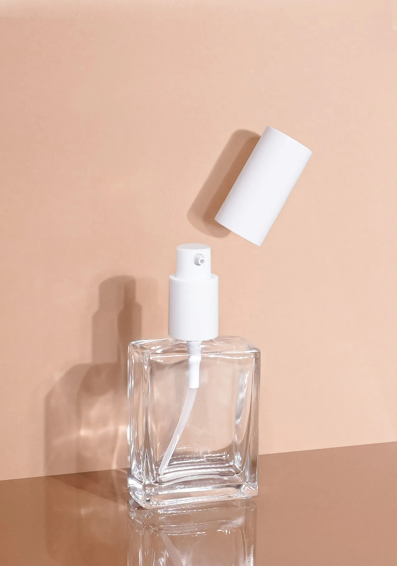 Lily Glass Bottle | Clear | Pump Cap