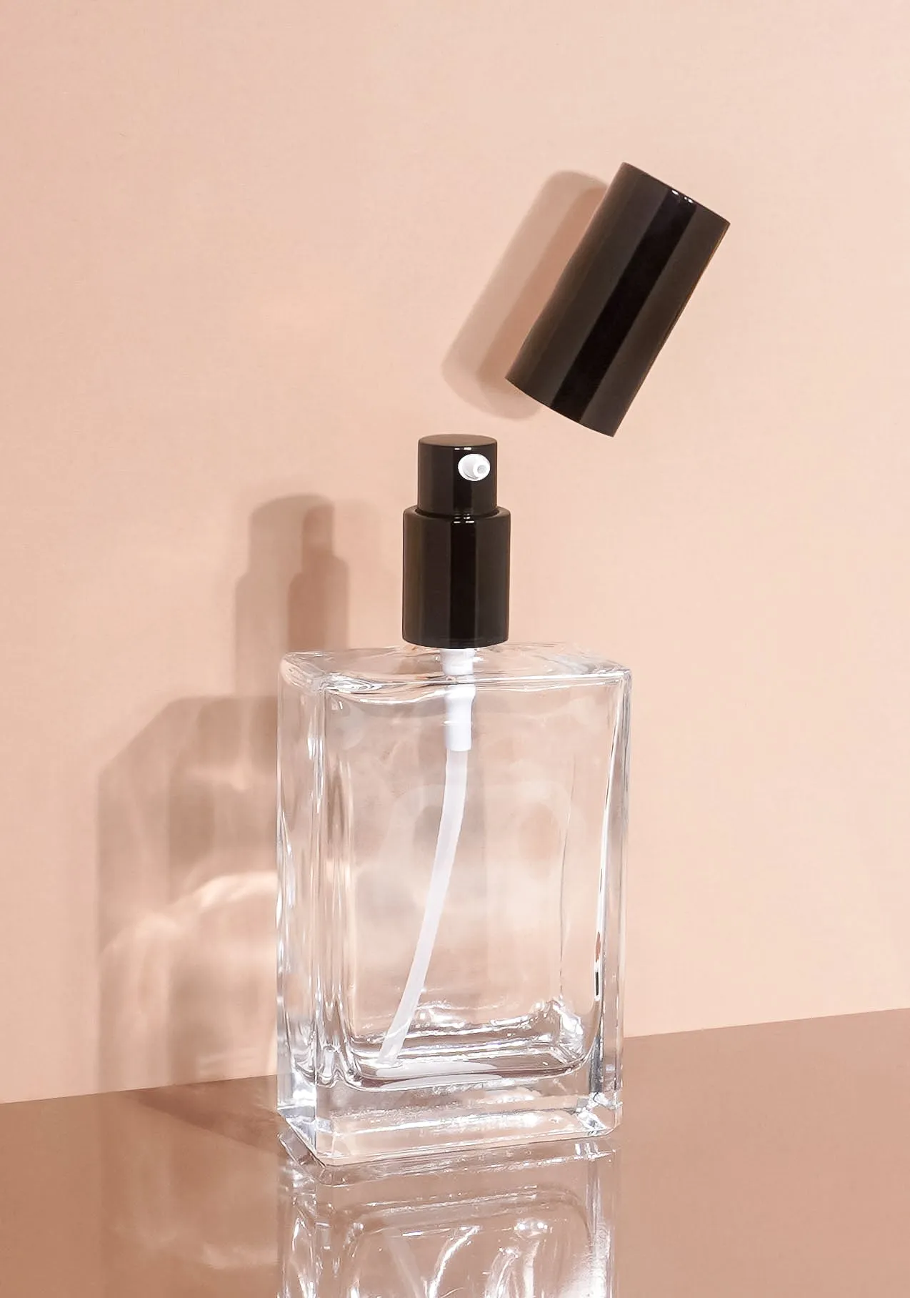 Lily Glass Bottle | Clear | Pump Cap