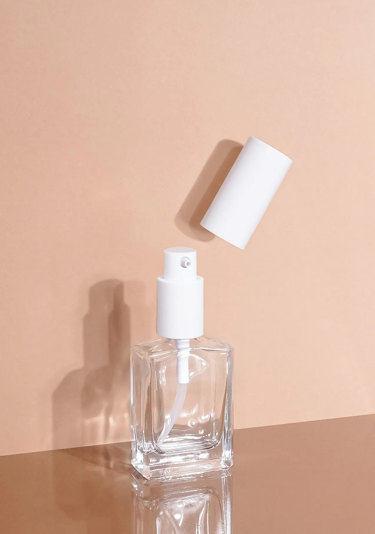 Lily Glass Bottle | Clear | Pump Cap