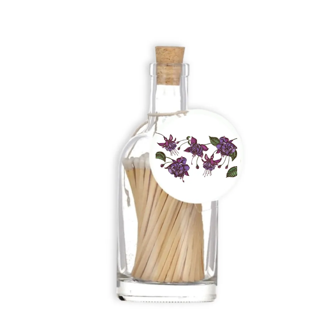 Luxury Match Bottle - Wild Fuchsia Design