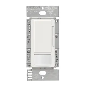 Maestro 120-277V Vacancy Motion Sensor Switch with 0-10V Dimmer PIR, 3-Way/Multi-Location, White