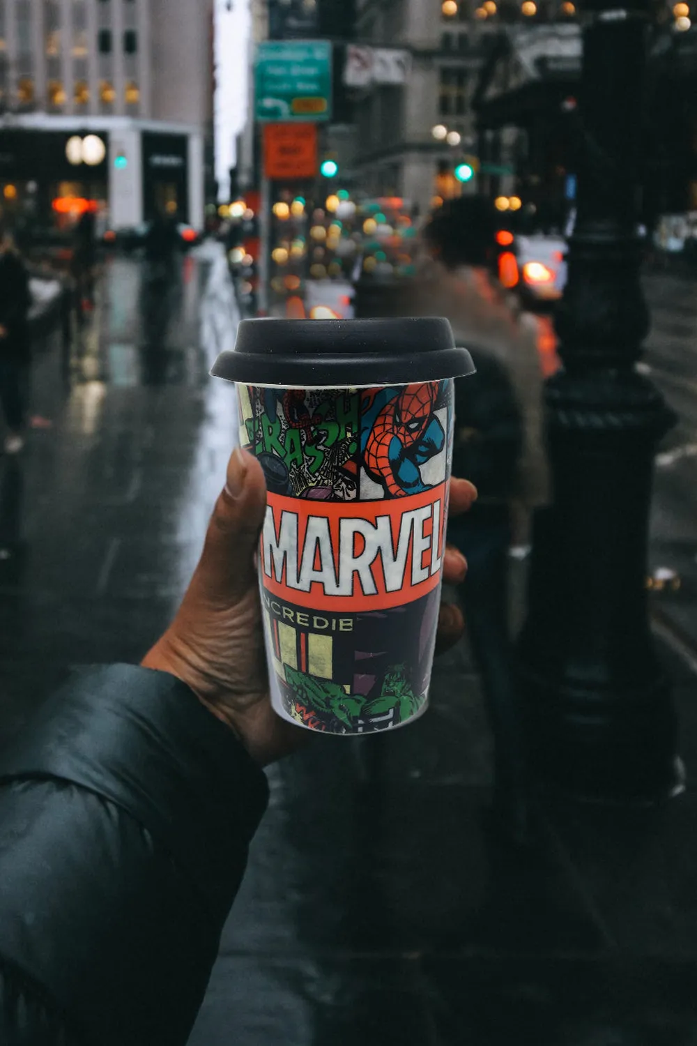 Marvel Comic Ceramic Travel Mug