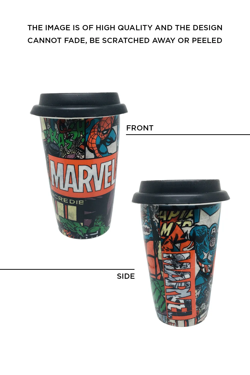 Marvel Comic Ceramic Travel Mug