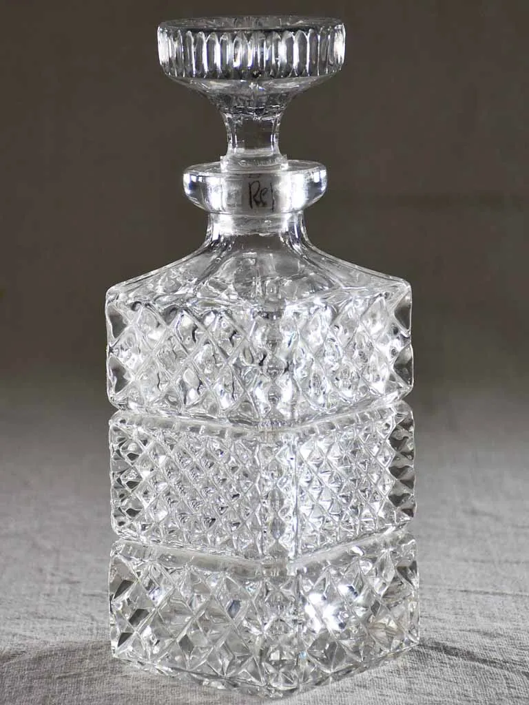 Mid century Crystal whisky decanter