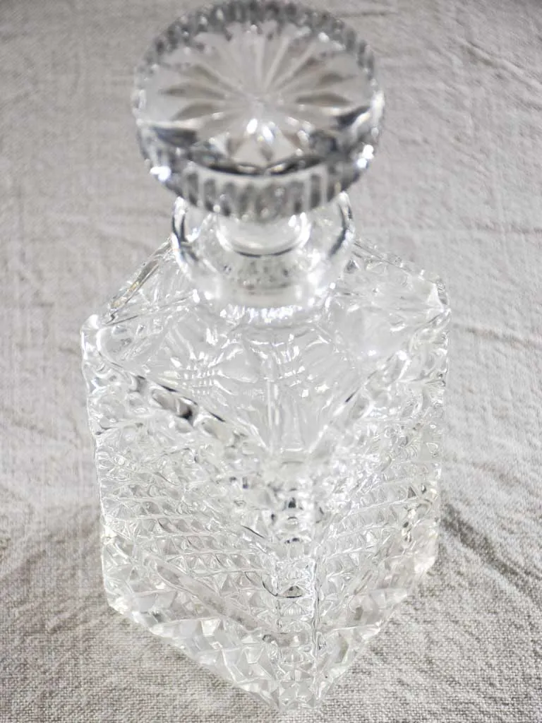 Mid century Crystal whisky decanter